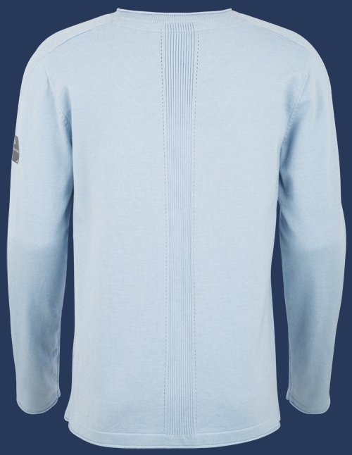 Herren Pullover 019 KoNitJb, Pastellblue