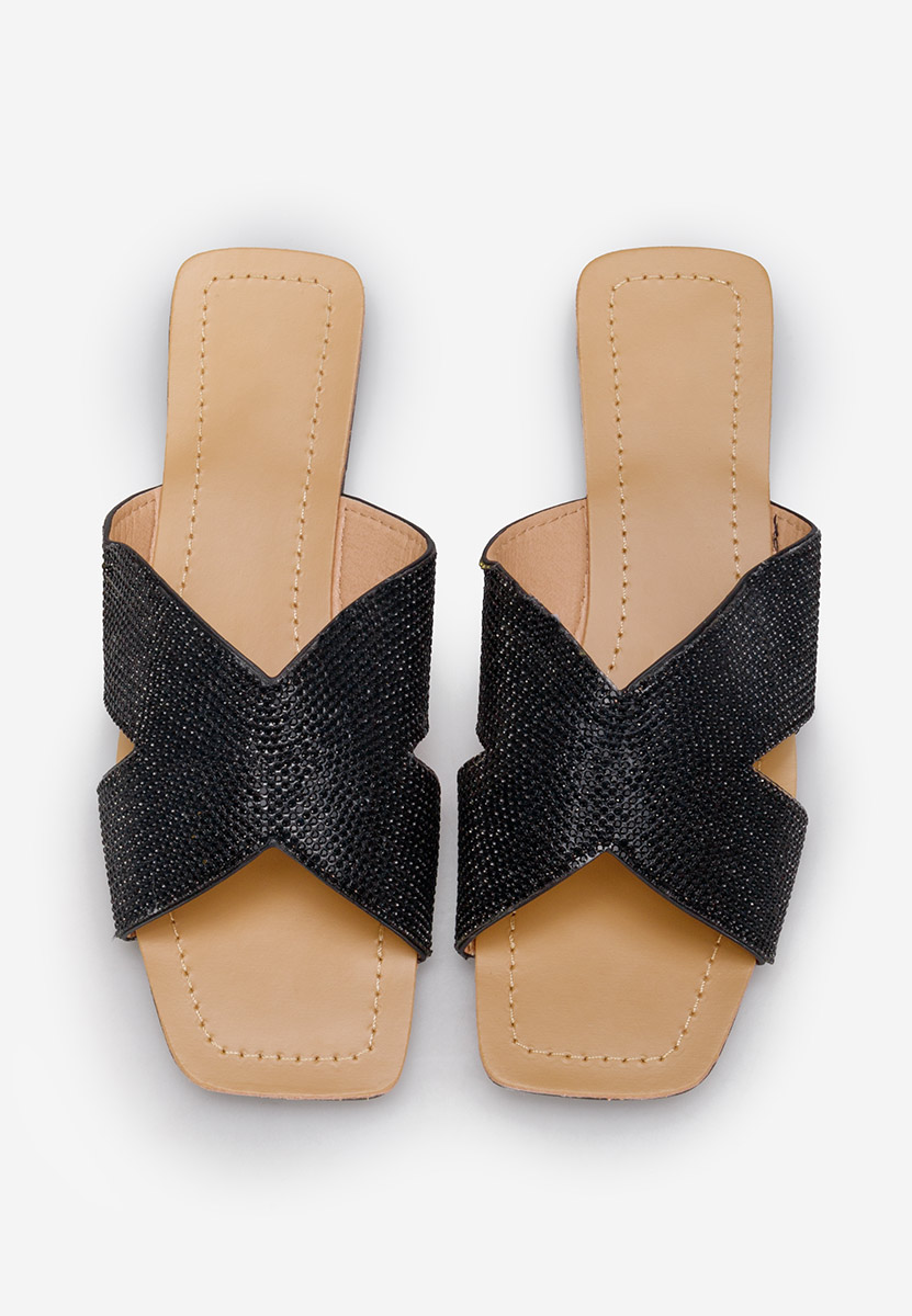 Mules élégantes noirs Reya