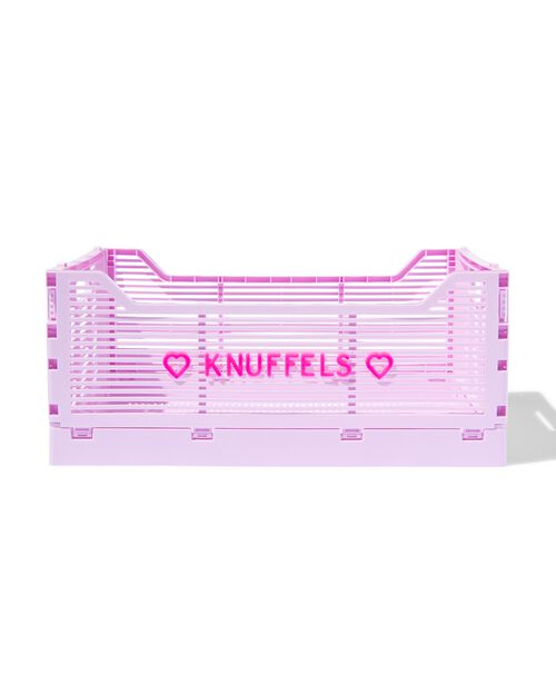 caisse pliable à lettres recyclée lilas