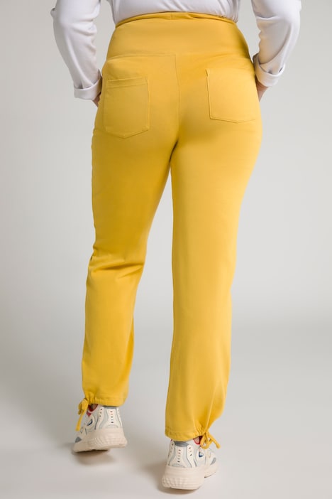 Bellieva-Sweatpants, extrabreiter Bund, Biobaumwolle
