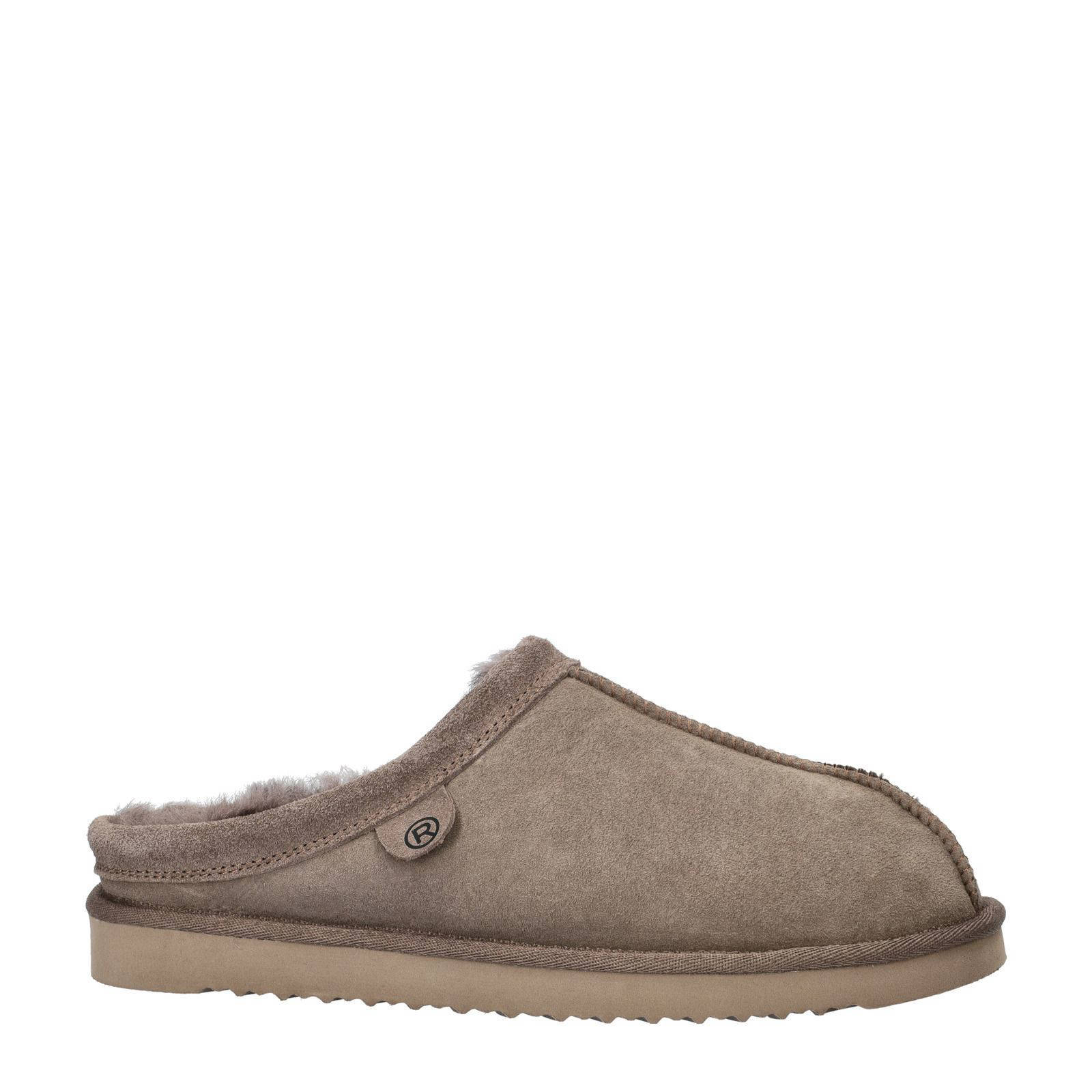 Rohde suède pantoffels taupe