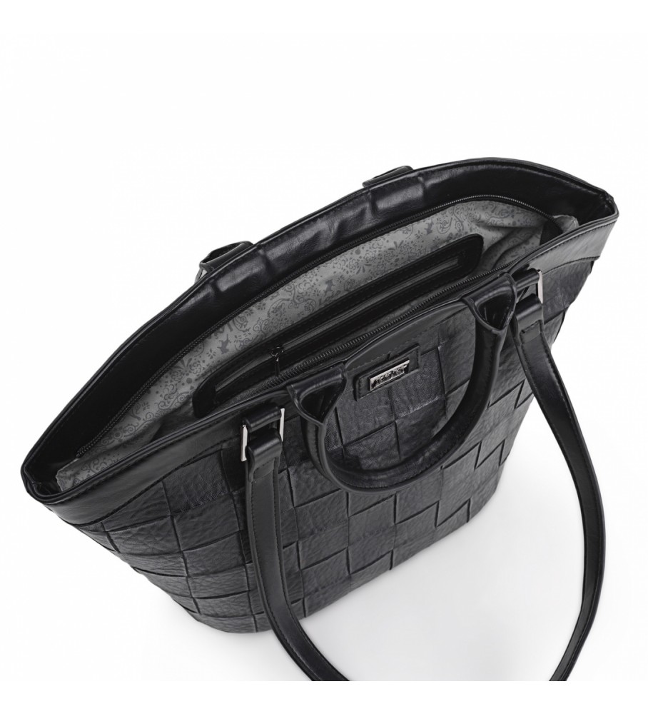 Bolsa tote Lois com alça dupla LOIS 316581 preta