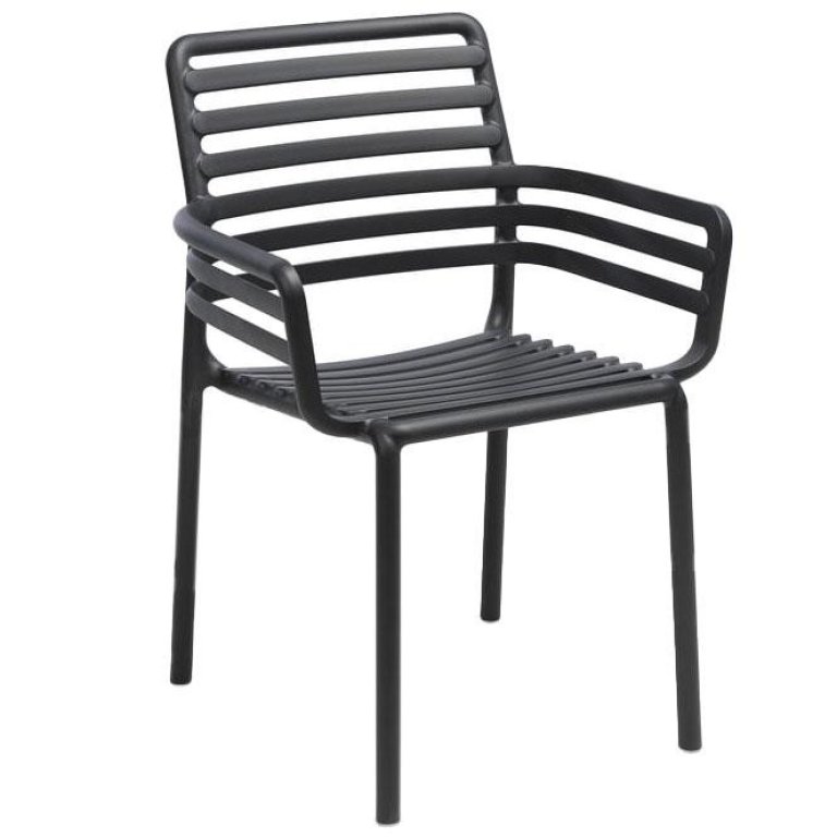 Nardi Doga tuinstoel met armleuning Anthracite