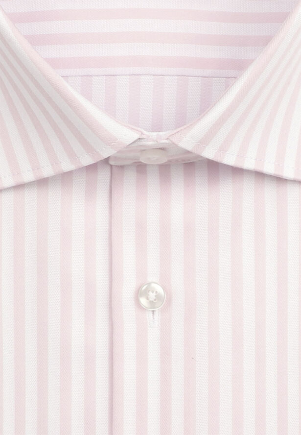 Seidensticker Business Shirt Slim Long sleeve Kent-Collar Stripes Pink