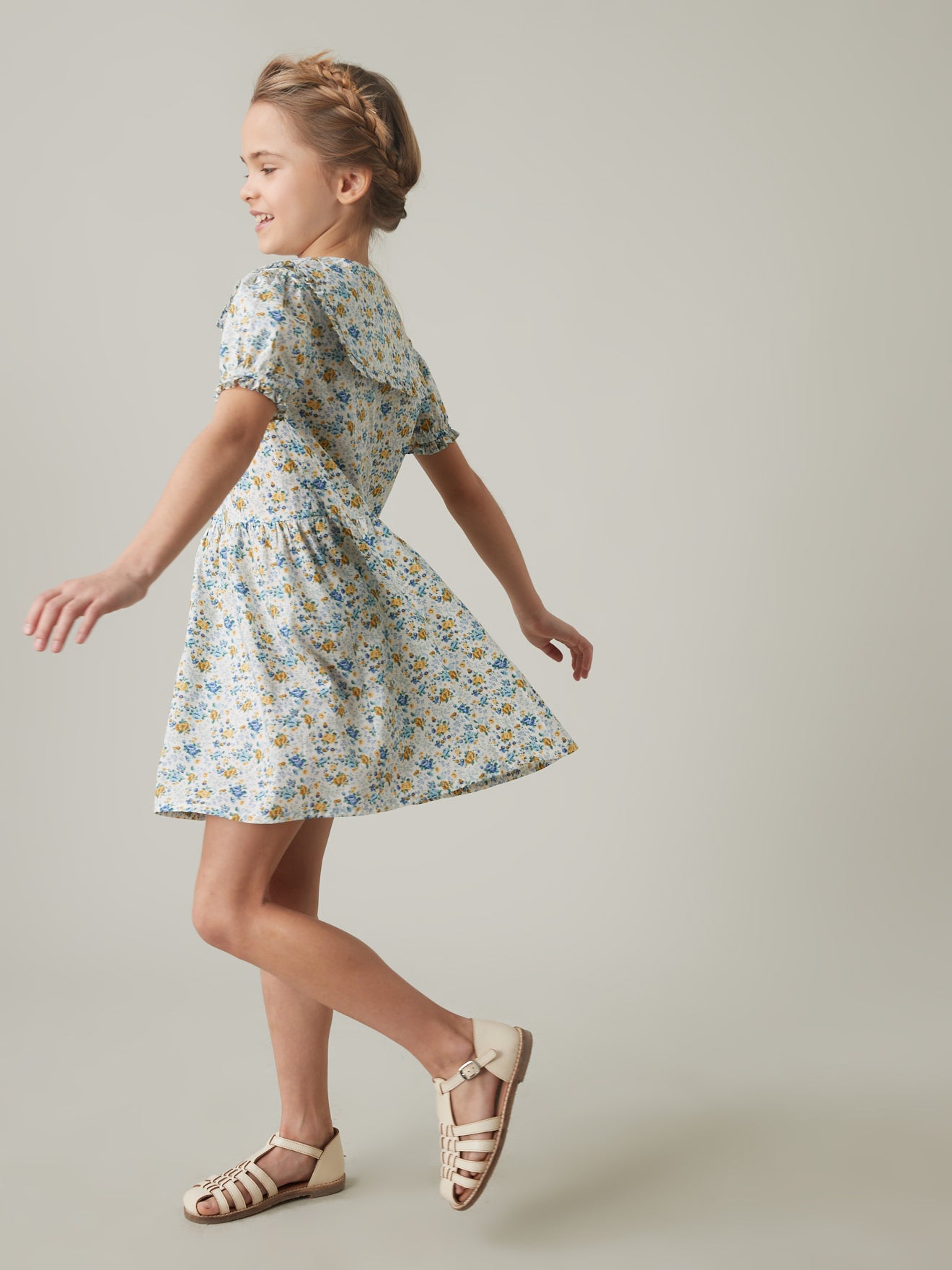 Robe Fille en tissu Liberty