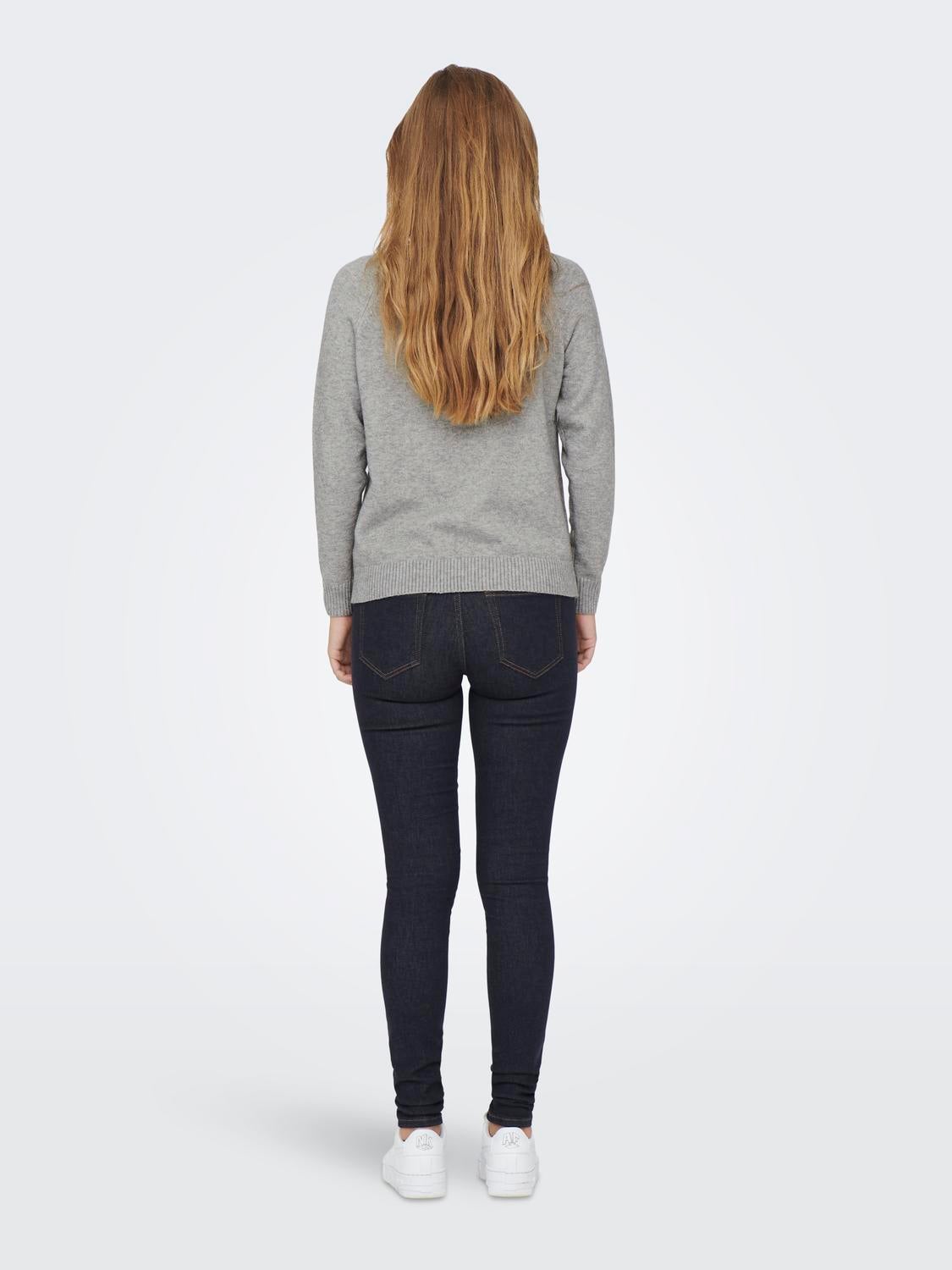 ONLLESLY Strickpullover Medium Grey Melange
