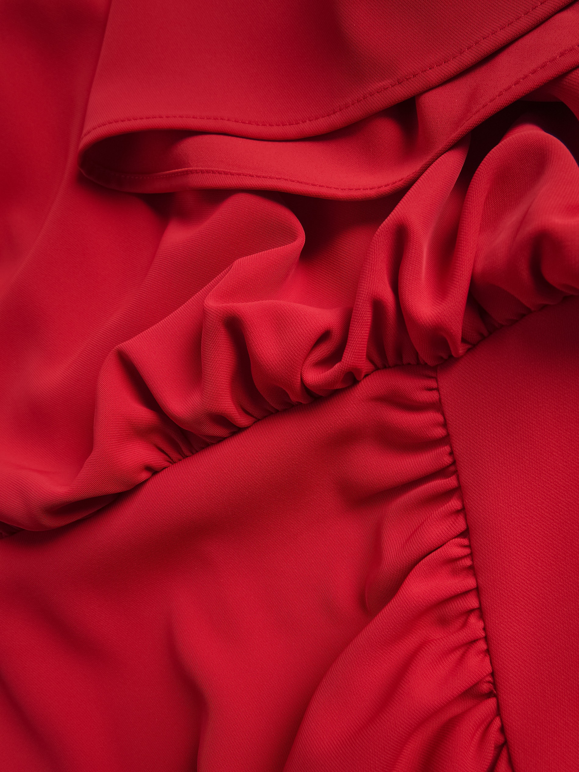 Midikleid mit Raffung