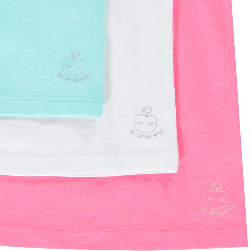 Lot de 3 débardeurs unis pour bébé fille - Multicolore