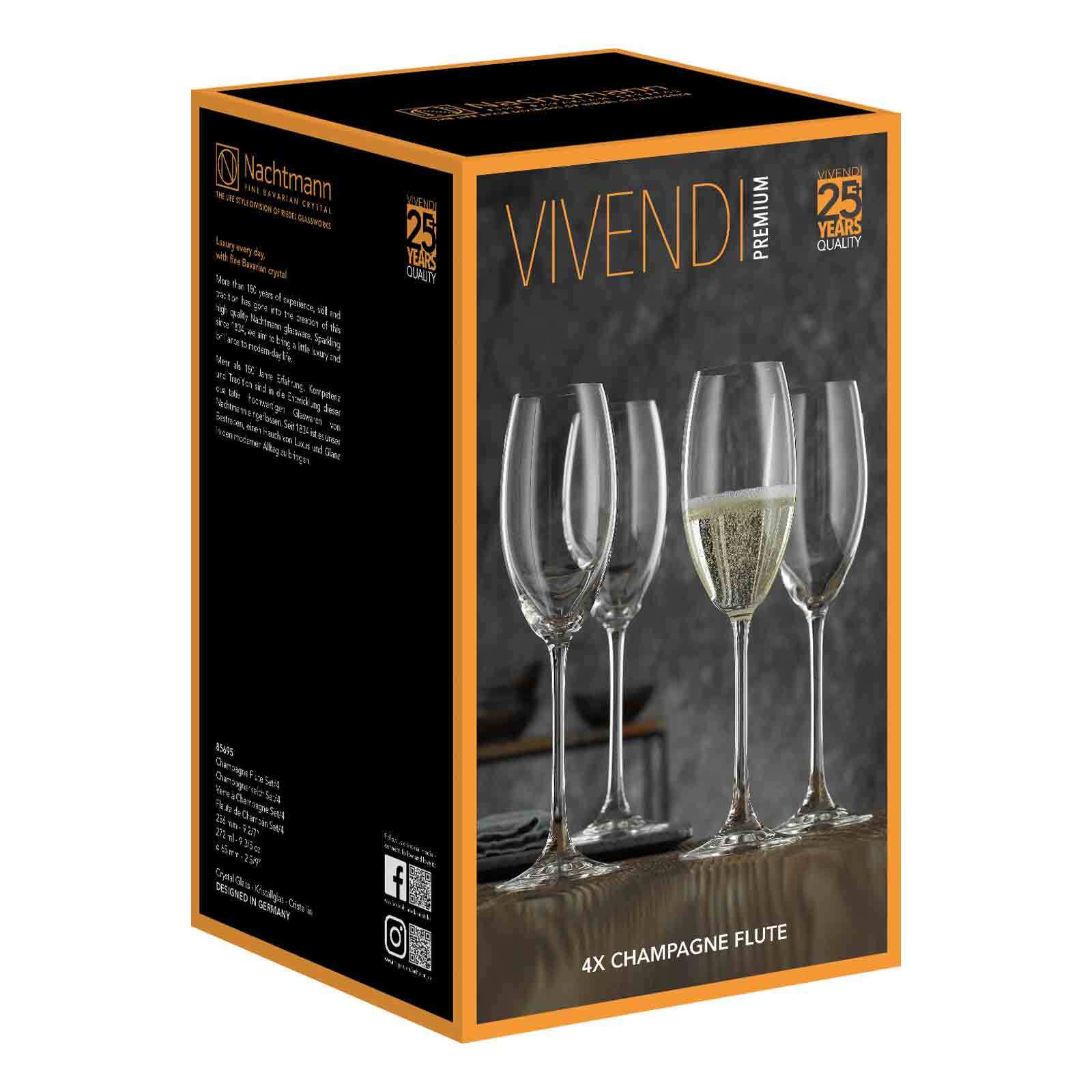 Nachtmann Champagnergläser Vivendi 272 ml 4er Set