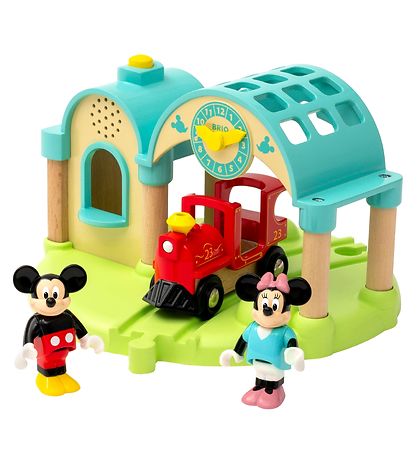BRIO Bahnhof m. Mickey Mouse - 4 Teile - Audiorecorder 32270