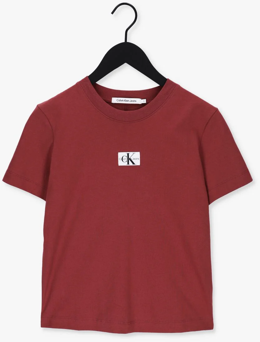 CALVIN KLEIN roest calvin klein t-shirt badge seaming tee