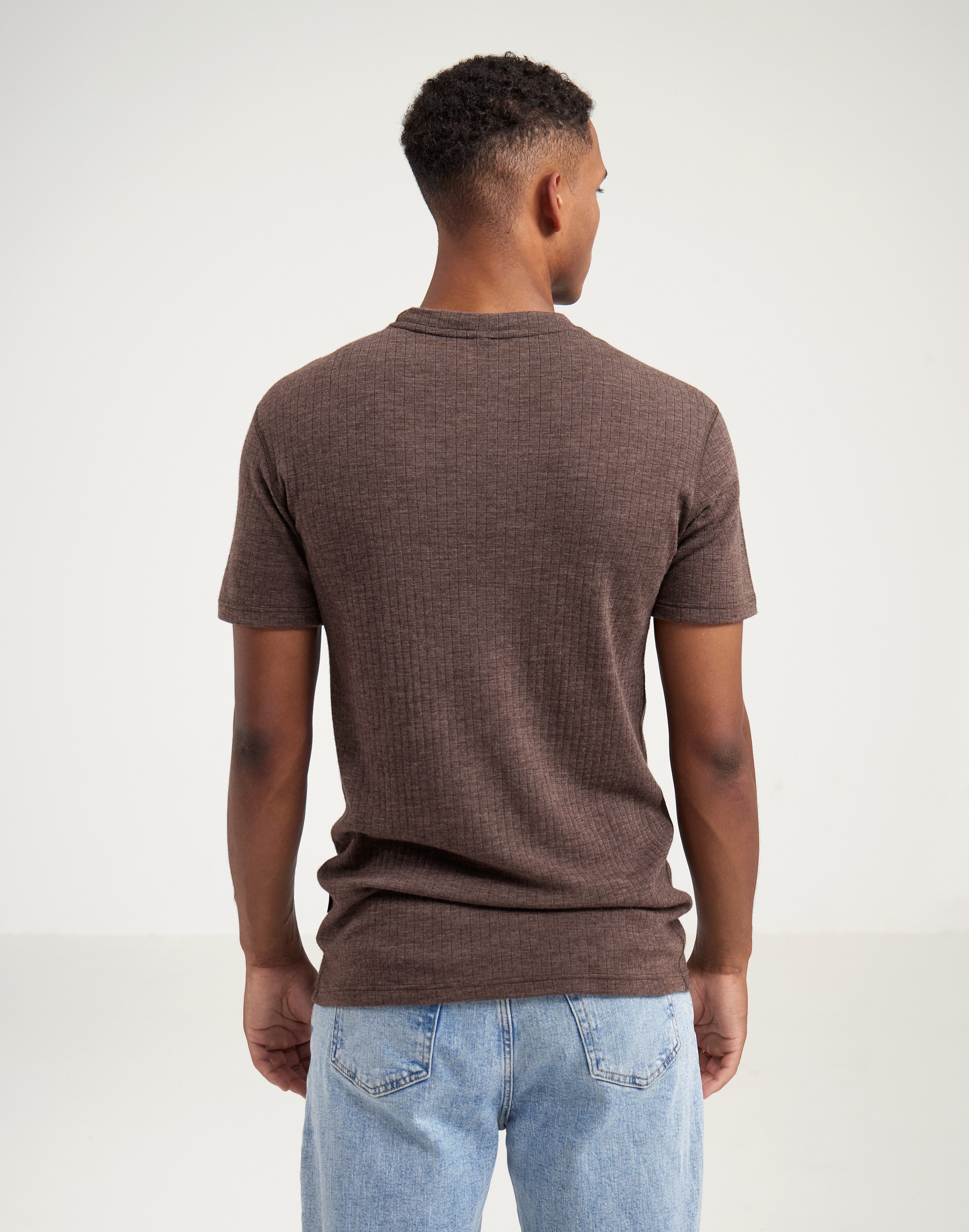 T-shirt van merinowol voor heren