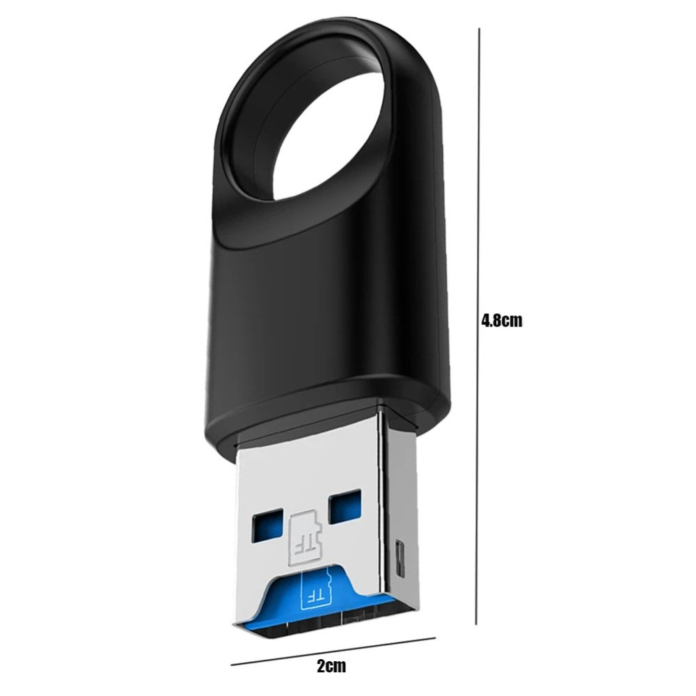 USB 3.0 Kartenlesegerät Card Reader für Micro SD Speicherkarten (5 Gbit/s) - Schwarz