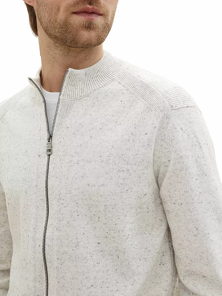 TOM TAILOR Strickjacke grau