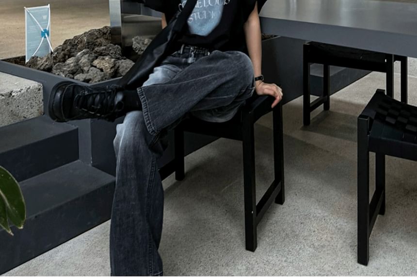 SeoulPop - T-shirt met korte mouwen en losse pasvorm