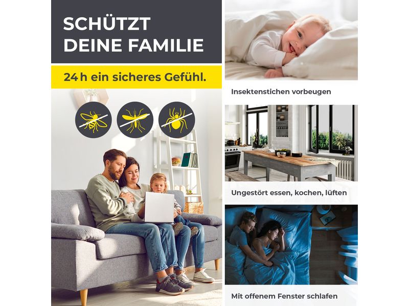 EASYmaxx Tür-Moskitonetz Strong Click, 100 x 210 cm, schwar Moskitonetz mit Magnetverschluss für Türen