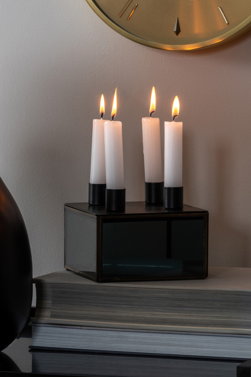Candle Holder Boxed Square