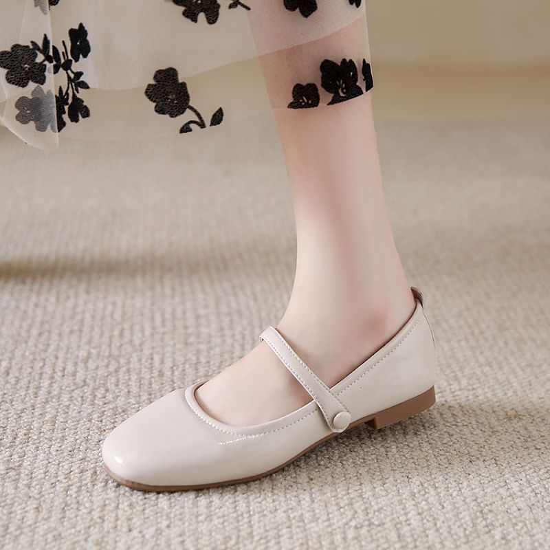 Asterisk - Kunstleren Mary Jane-schoenen