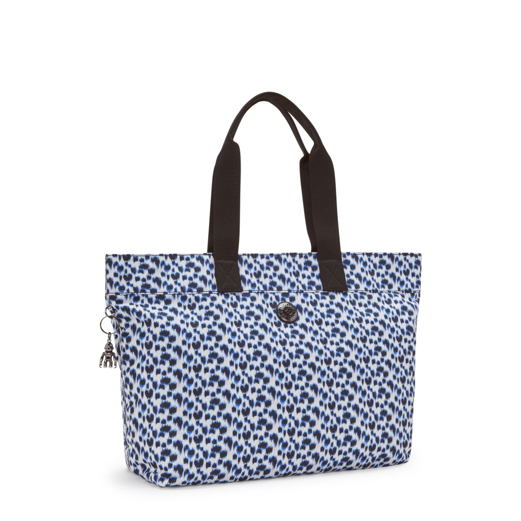 COLISSA Grand fourre-tout avec compartiment pour ordinateur portable - Curious Leopard