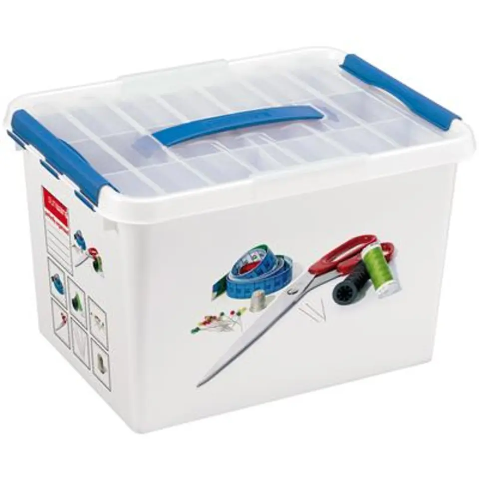 Q-line naaidoos met inzet 22L wit blauw