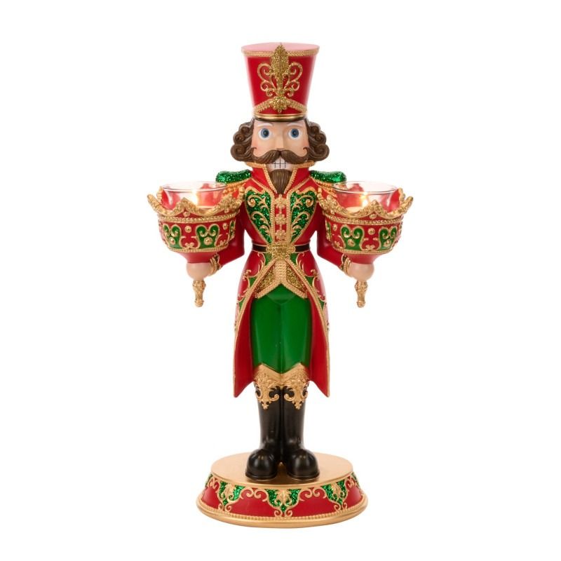 Beau Deco Nutcracker Candle Holder