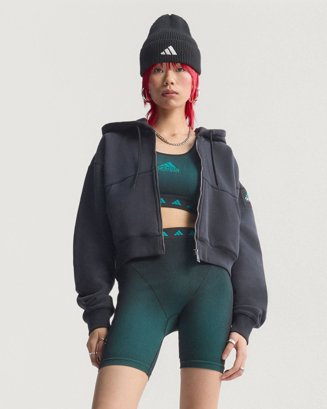 adidas<br>Equipment Cropped Hoodie