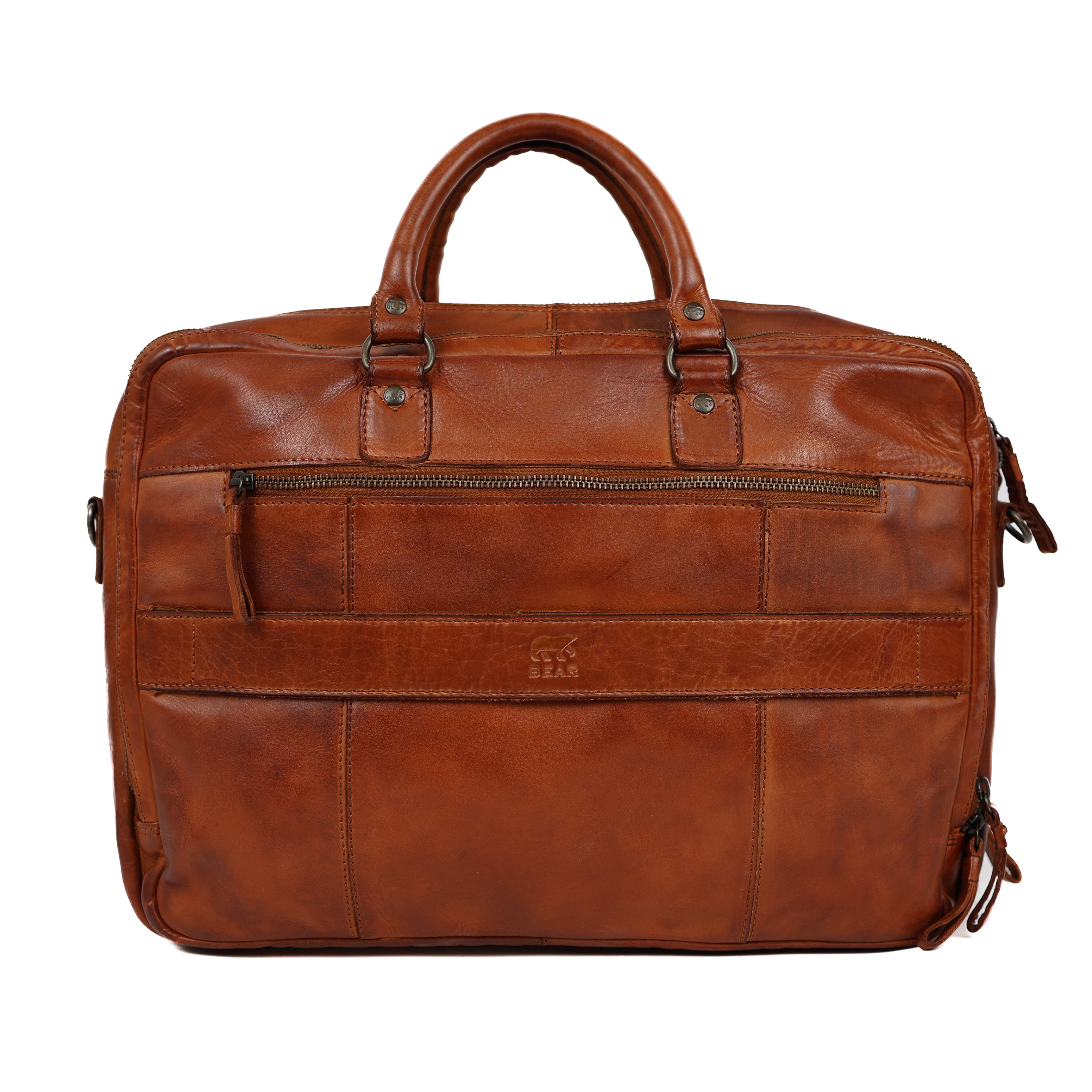 Laptoptas 'Silke' cognac Cognac