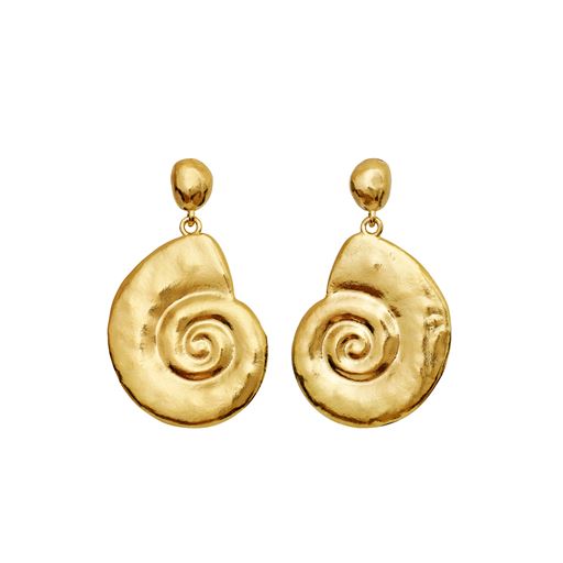 Maanesten Malibu Øreringe, 18 Ct Gold Plated