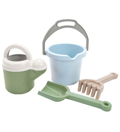 Dantoy BIO Plastic Eimerset - 4 Teile - Blau/Grün