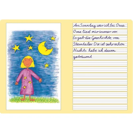 Oxford Geschichtenheft A5 Lineatur 2G Hochformat 16 Blatt, SCRIBZEE®