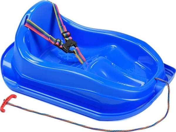 Marmat Blue mini bob-slede i plast