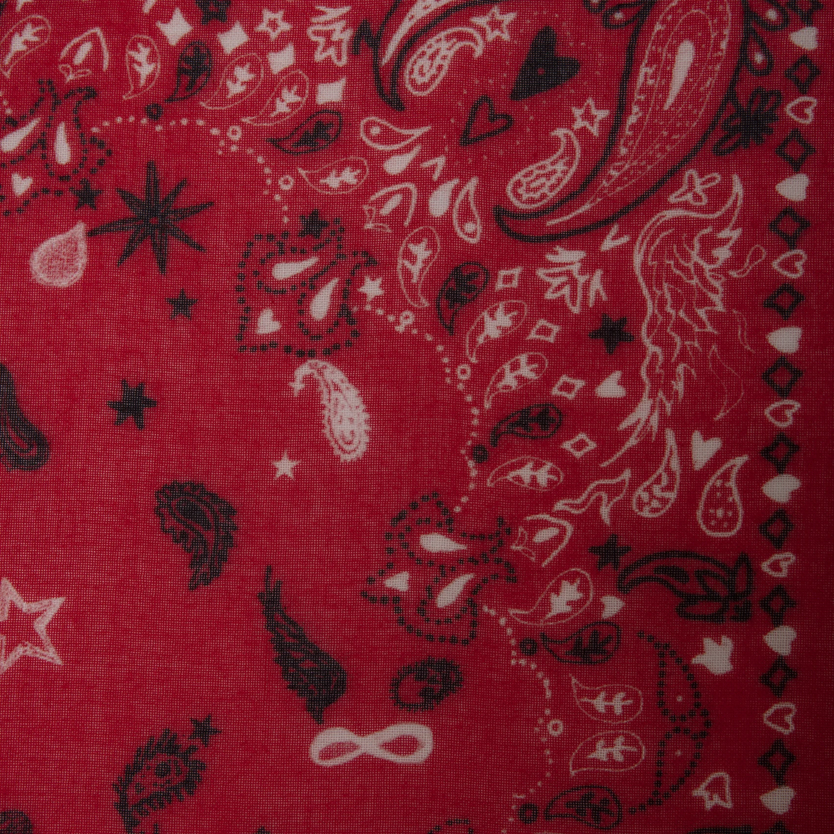 MADDIE - Foulard carré en coton | Rouge
