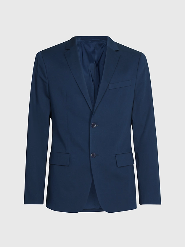 Blazer slim fit em cetim elástico