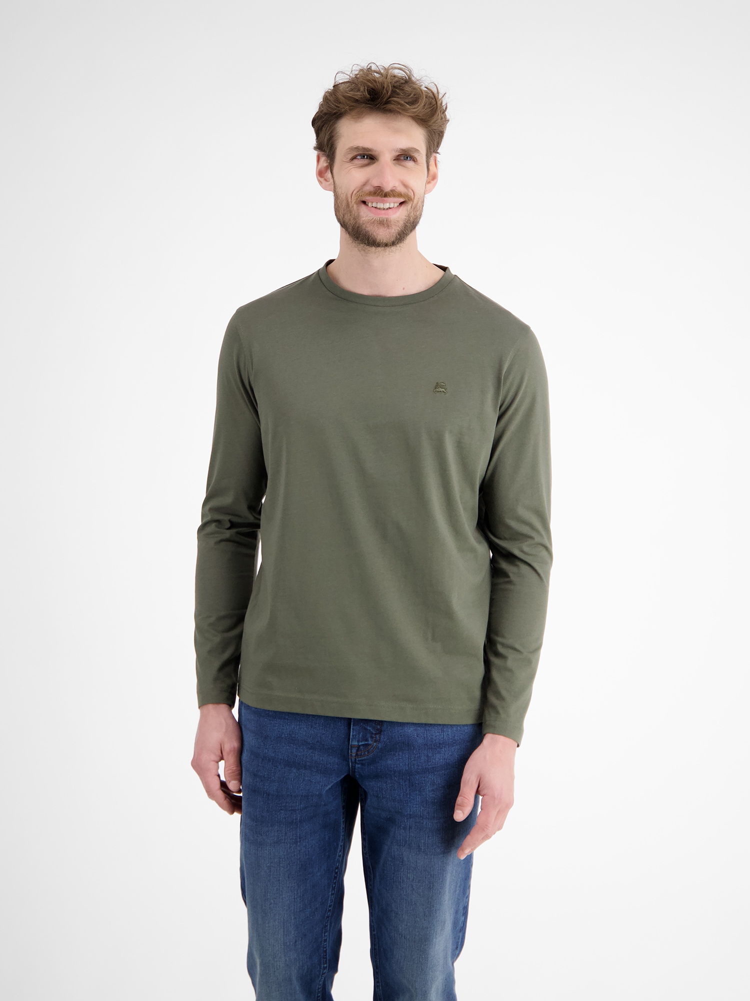 LERROS Longsweatshirt »LERROS Basic-Longsleeve«