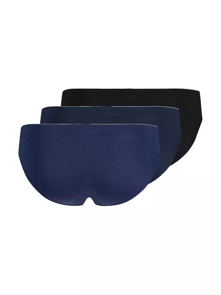 HUBER Brasil Slip 3er Pkg. blue black selection  blau
