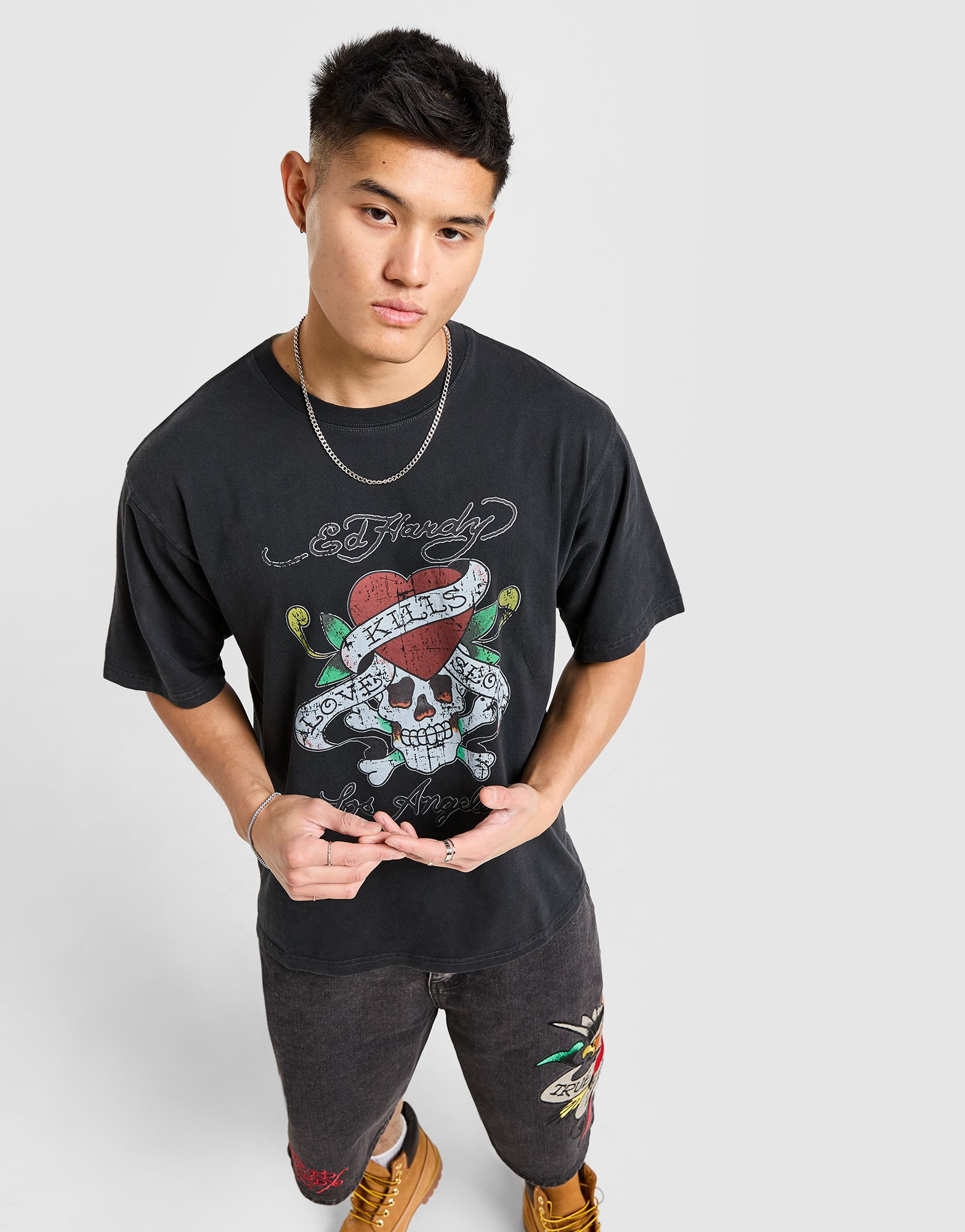 Ed Hardy T-shirt Skull Homme