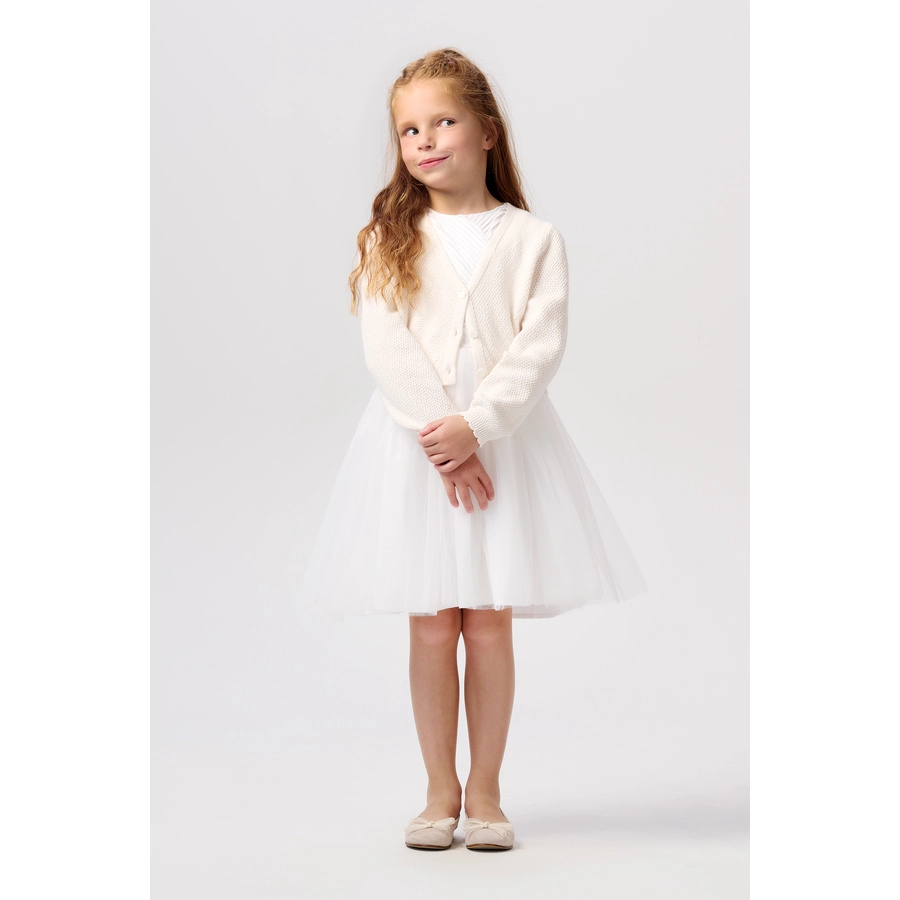 Noppies Strickjacke Eureka Bright White
