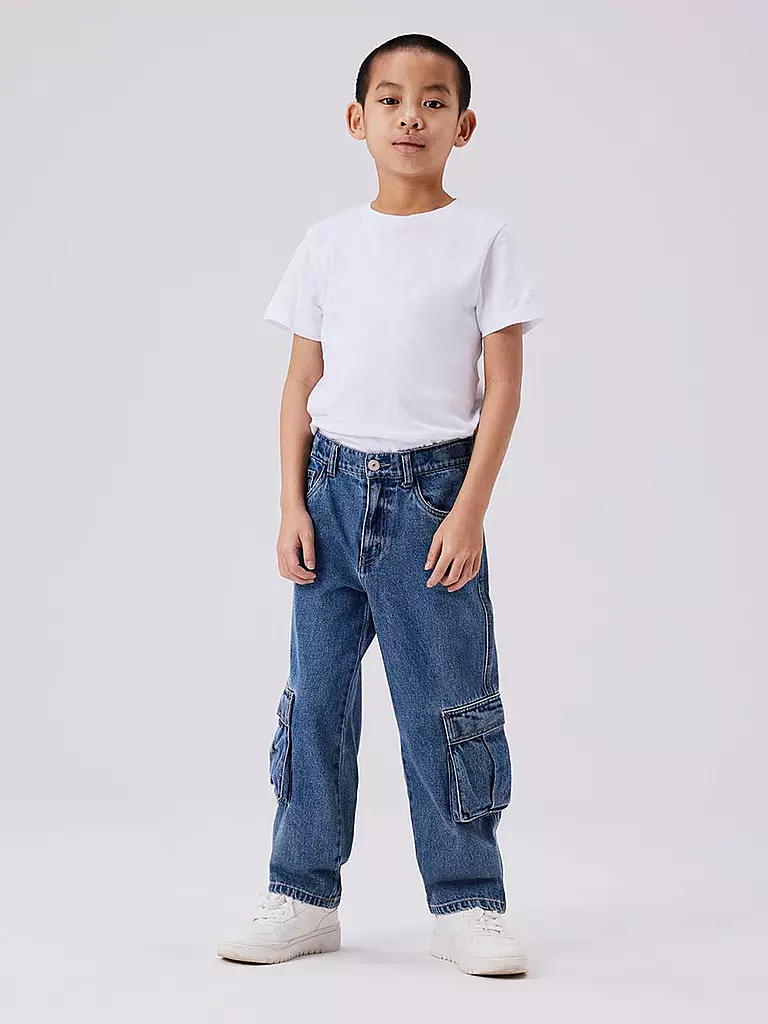 NAME IT Jungen Cargojeans NKMRYAN blau