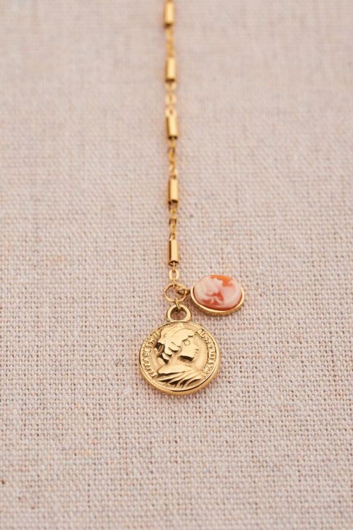 Bold Spirit ketting met cameo & munt