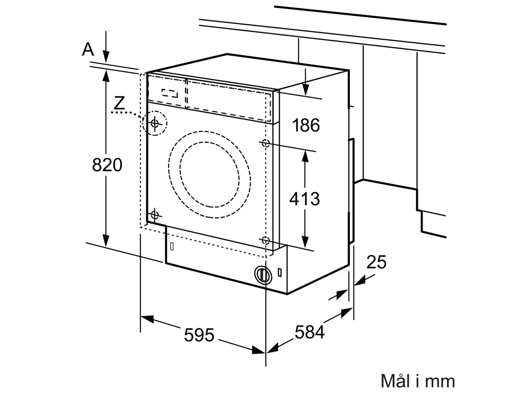 Siemens iQ300 Integreret Vaske-/Tørremaskine