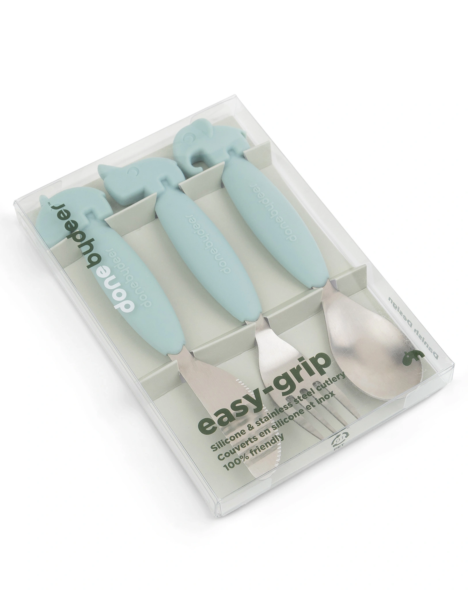 Besteckset EASY-GRIP - DEER FRIENDS 3-teilig in blau