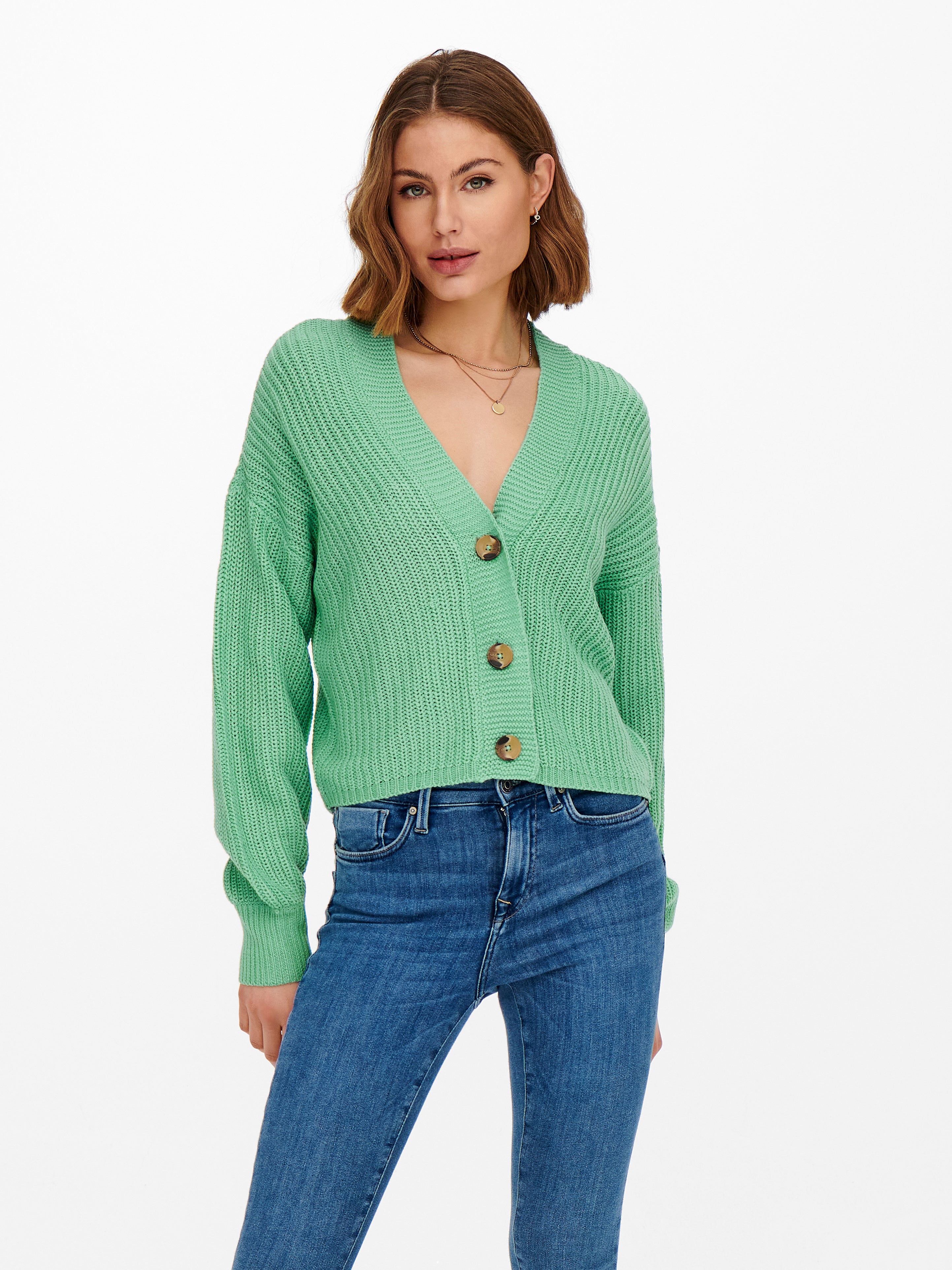 ONLKAROL Strickjacke Creme De Menthe