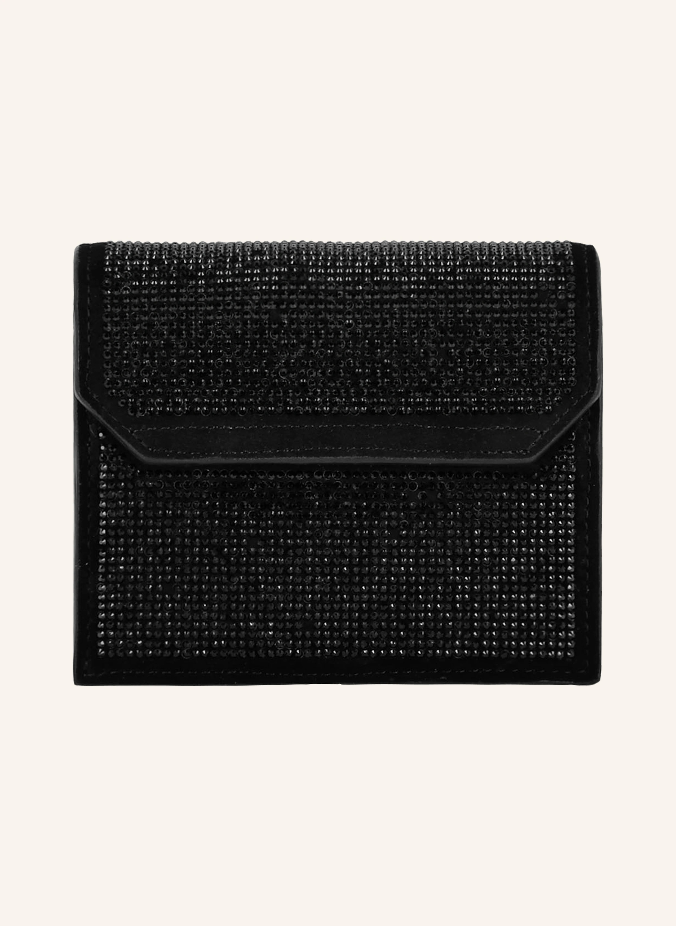PHILIPP PLEIN Wildleder Clutch mit Steinenbesatz