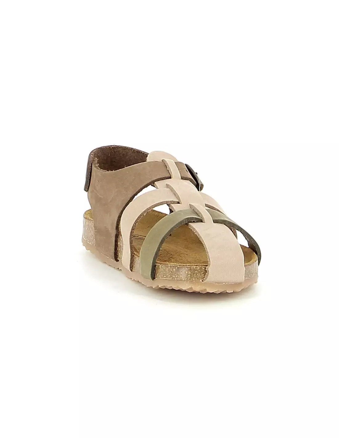 PLAKTON POLKA - Sandales & nu-pieds Kakisablechataigne