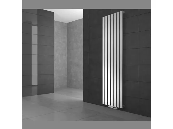 Radiateur panneau Stella raccord central vertical 480 x 1800 mm blanc incl. garniture