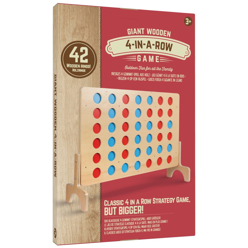 Riesiges 4-Gewinnt-Holzpuzzle