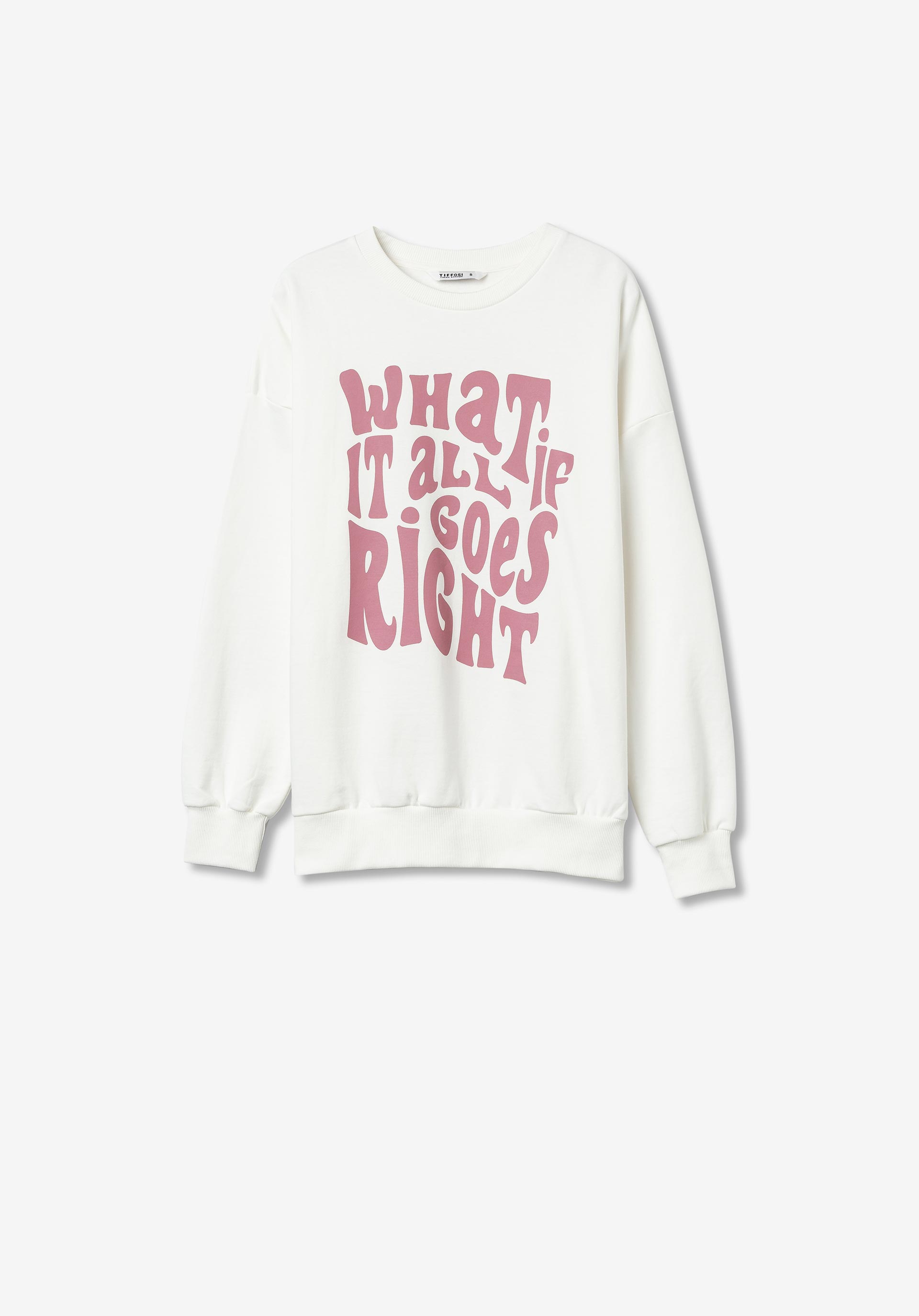 Sweatshirt com Mensagem Frontal