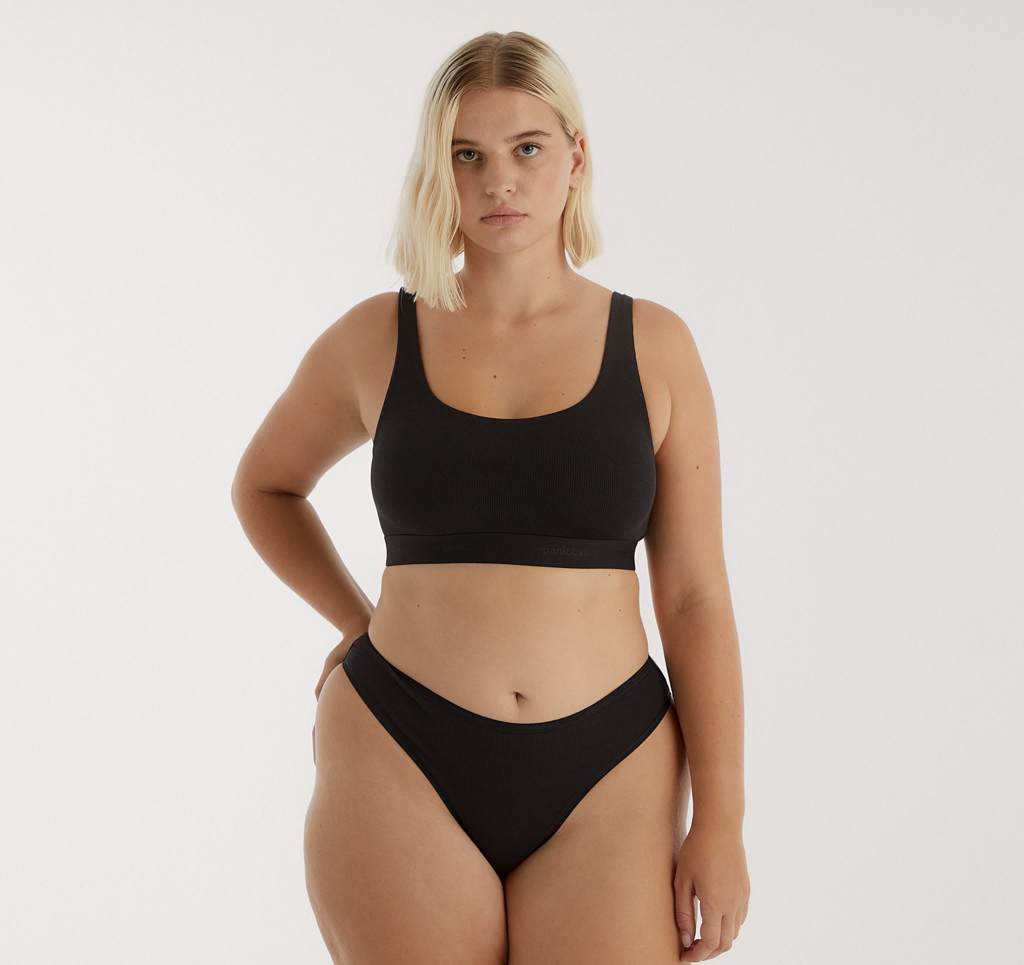ORGANIC COTTON<br>Core Rib Thong