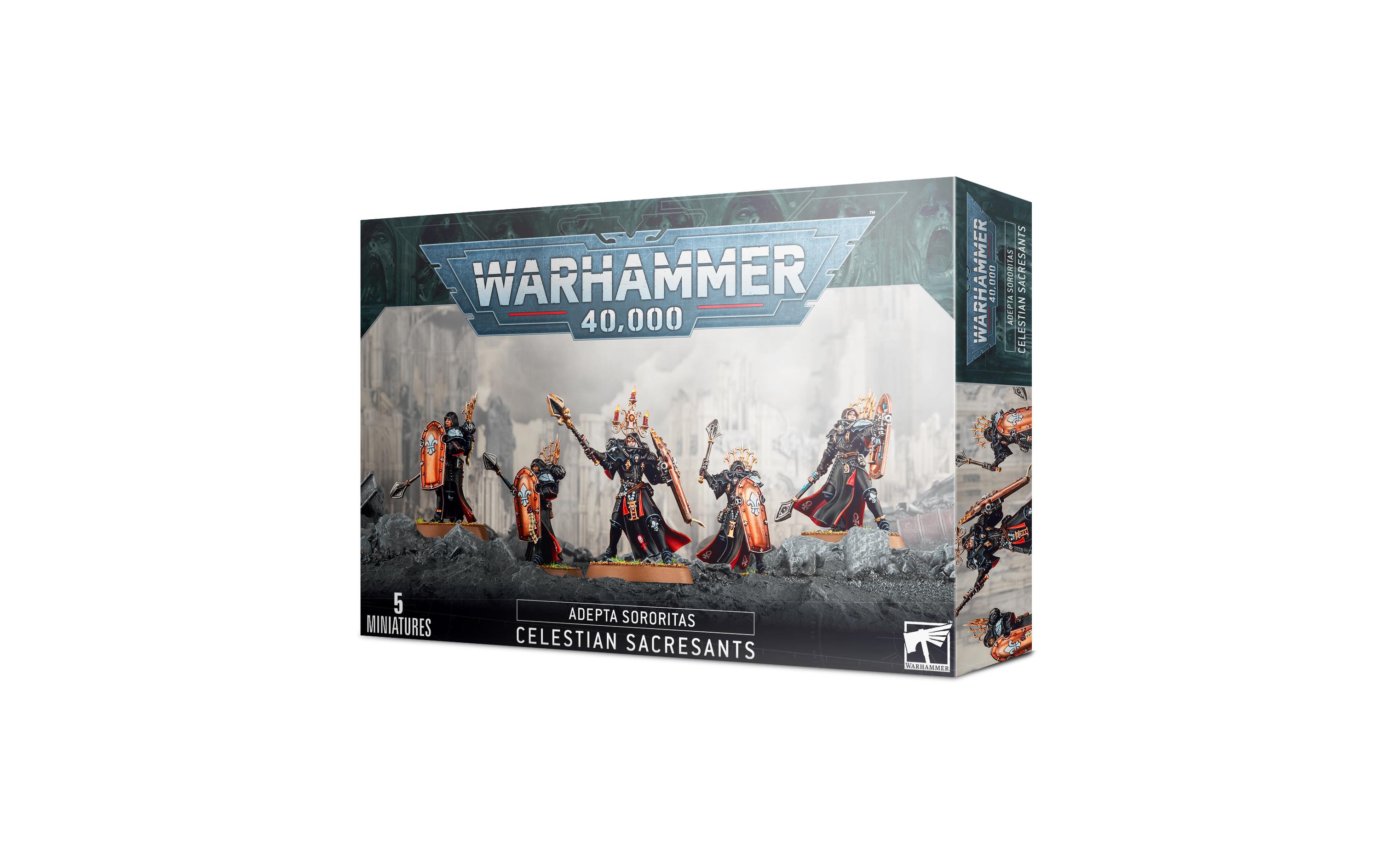 Figurenset Warhammer 40K Celestine SacresantWarhammer 40.000 Adepta Sororitas Celestine Sacresant Figurenset