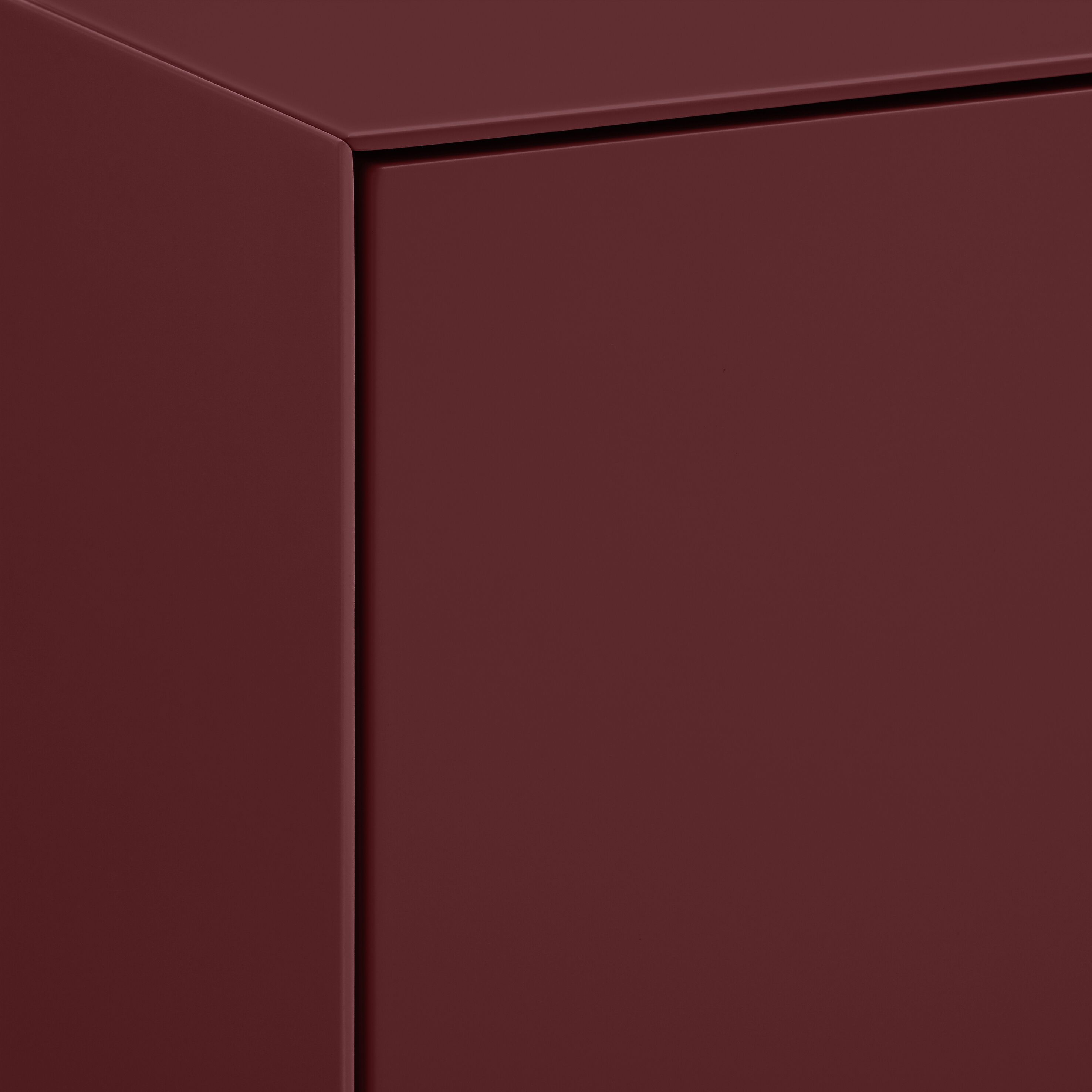 LUX Sideboard - Dunkelrot / B: 120.0 cm x T: 46.0 cm x H: 68.0 cm